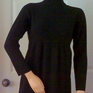 Black maternity sweater dress
